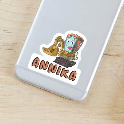 Annika Sticker Little Excavator Notebook Image