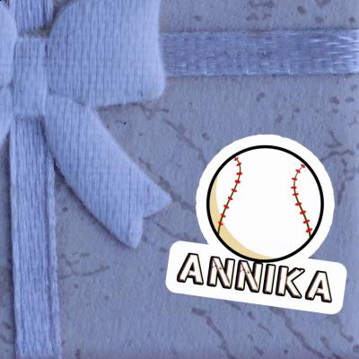 Annika Sticker Baseball Laptop Image