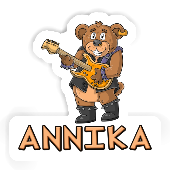 Sticker Rocker Bär Annika Notebook Image