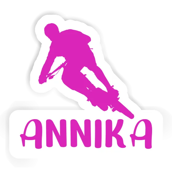 Biker Sticker Annika Laptop Image