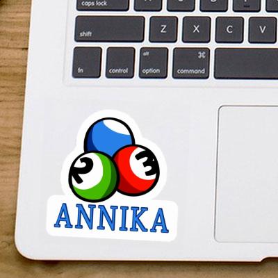 Annika Autocollant Boule de billard Notebook Image