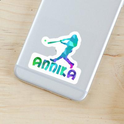 Sticker Annika Baseball Player Image