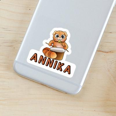 Annika Sticker Trommler-Katze Image