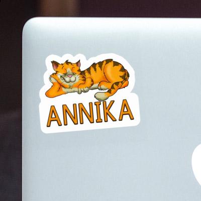 Annika Sticker Chilling Cat Image