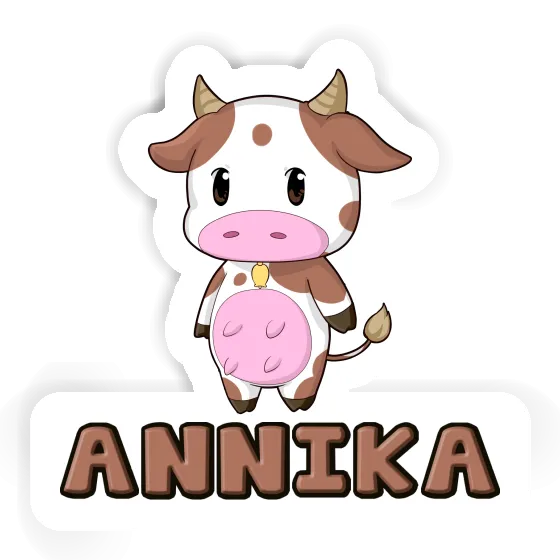 Sticker Annika Cow Notebook Image