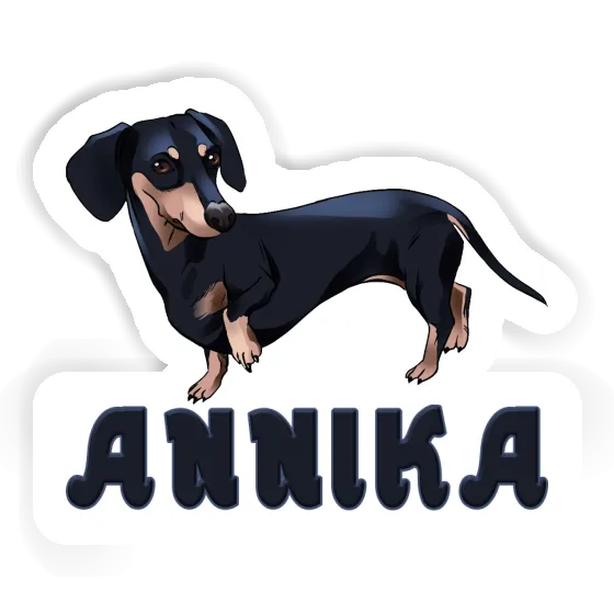 Sticker Annika Dachshund Gift package Image