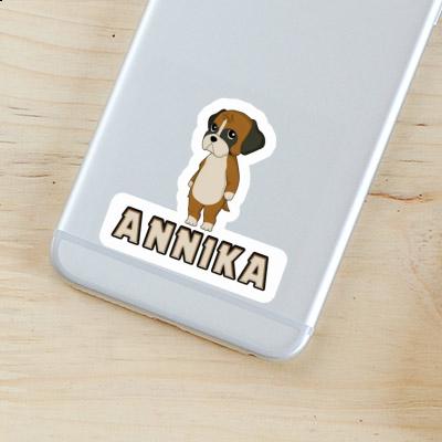 Sticker Deutscher Boxer Annika Notebook Image