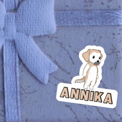 Sticker Annika Golden Yellow Gift package Image