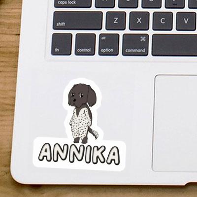 Annika Sticker Small Munsterlander Laptop Image