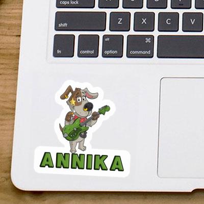 Sticker Guitarist Annika Notebook Image