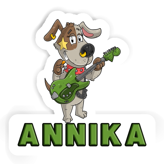 Sticker Annika Gitarrist Notebook Image