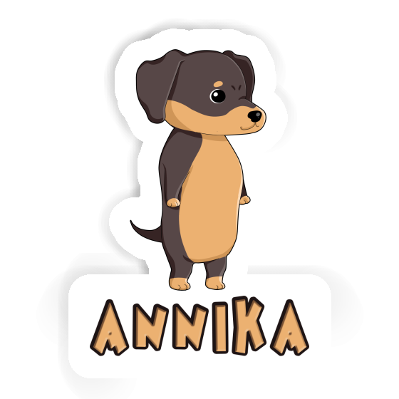 Sticker Dachshund Annika Gift package Image