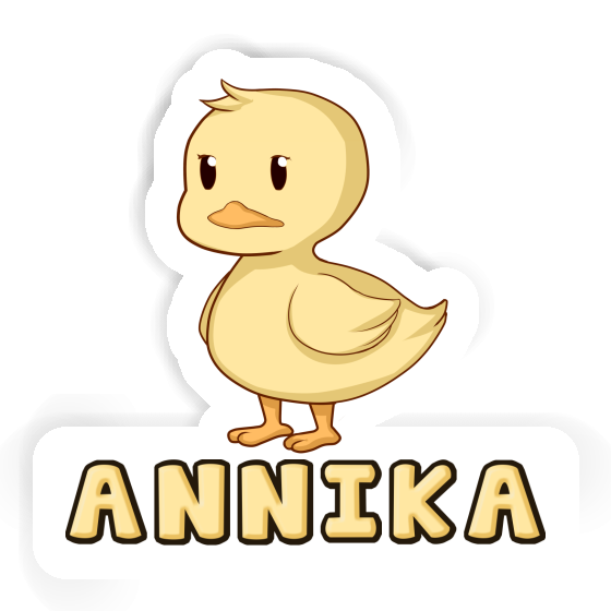 Aufkleber Ente Annika Notebook Image