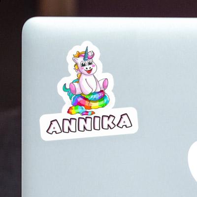 Aufkleber Baby Einhorn Annika Laptop Image