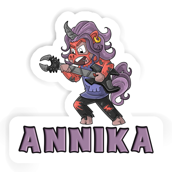 Sticker Annika Rocking Unicorn Laptop Image