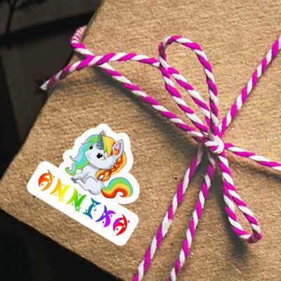 Sticker Unicorn Annika Notebook Image