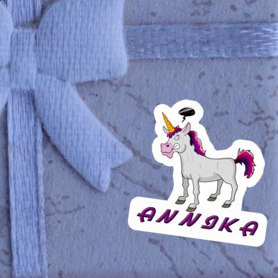 Sticker Annika Angry Unicorn Notebook Image