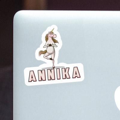 Annika Sticker Yoga Unicorn Laptop Image