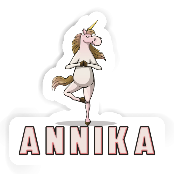 Annika Sticker Yoga Unicorn Notebook Image