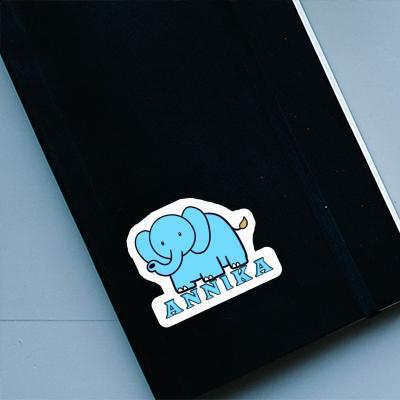 Annika Sticker Elephant Notebook Image