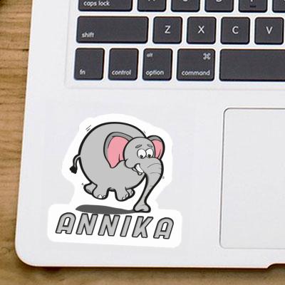 Jumping Elephant Sticker Annika Laptop Image