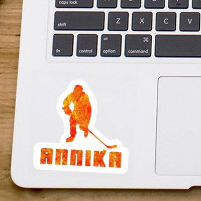 Sticker Annika Eishockeyspieler Laptop Image