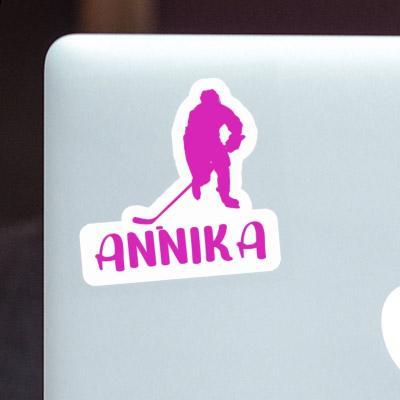 Annika Aufkleber Eishockeyspielerin Notebook Image