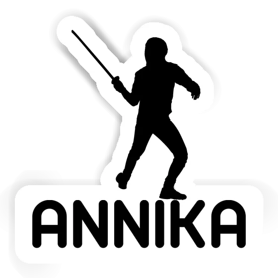 Sticker Annika Fencer Laptop Image