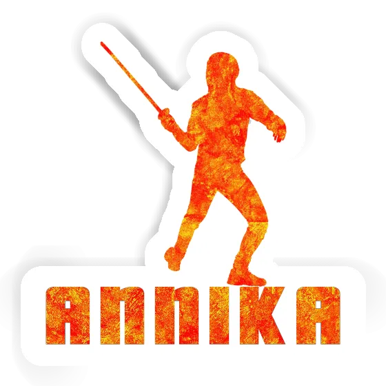 Fencer Sticker Annika Notebook Image