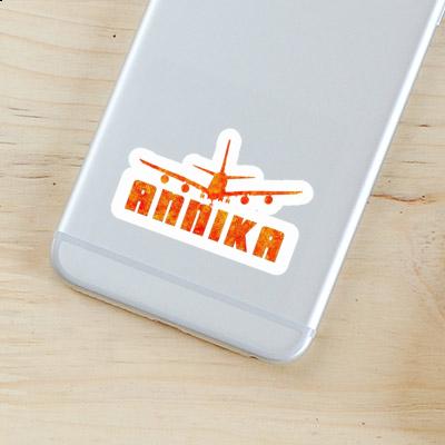 Sticker Annika Airplane Laptop Image