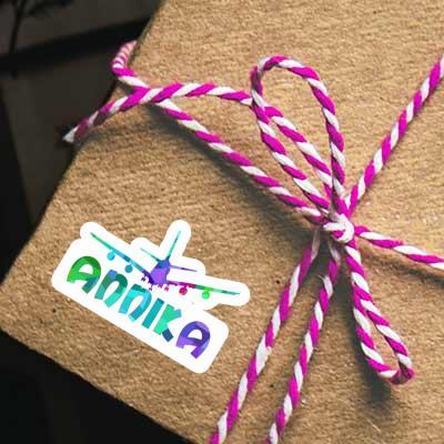 Annika Sticker Airplane Laptop Image