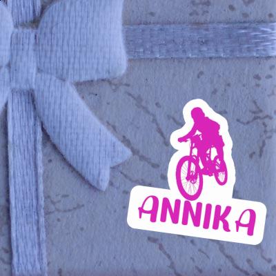 Freeride Biker Sticker Annika Notebook Image