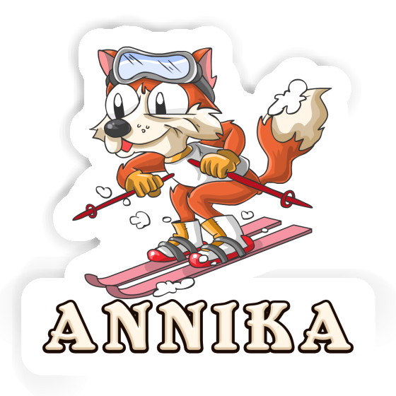 Sticker Skier Annika Notebook Image