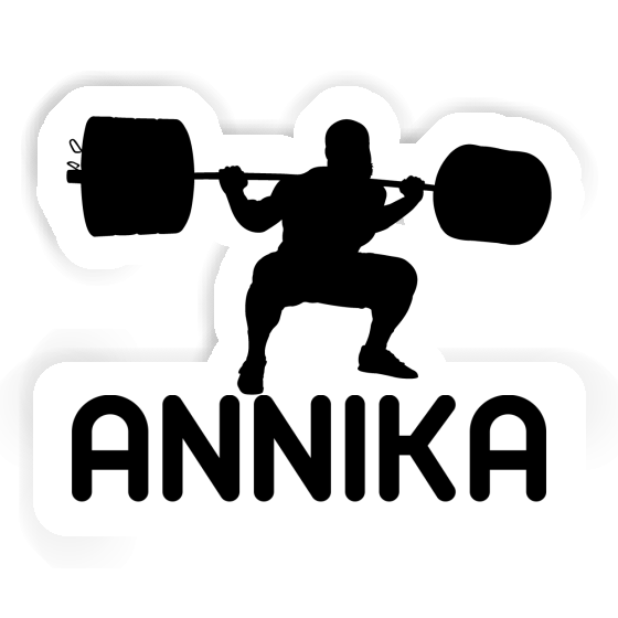 Annika Sticker Weightlifter Image