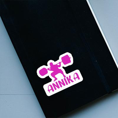 Sticker Weightlifter Annika Laptop Image