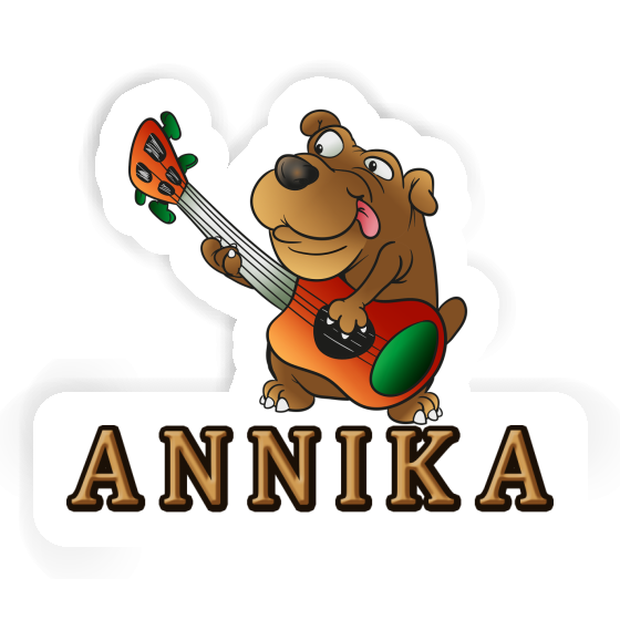 Sticker Guitar Dog Annika Gift package Image