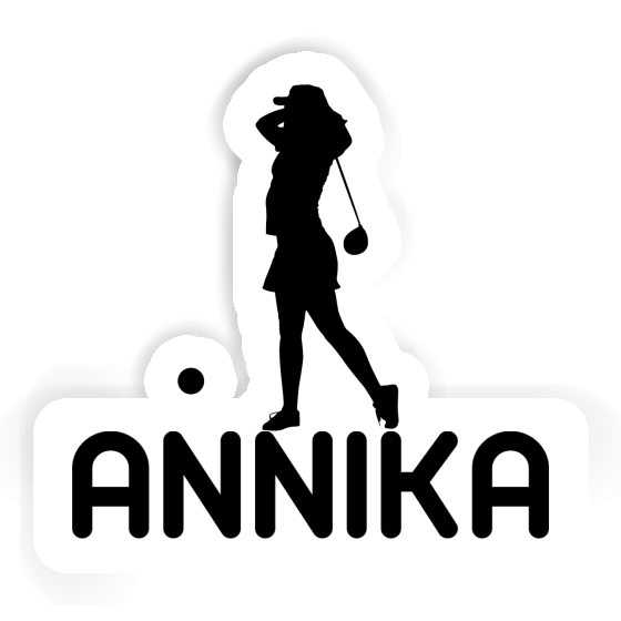 Annika Sticker Golfer Image