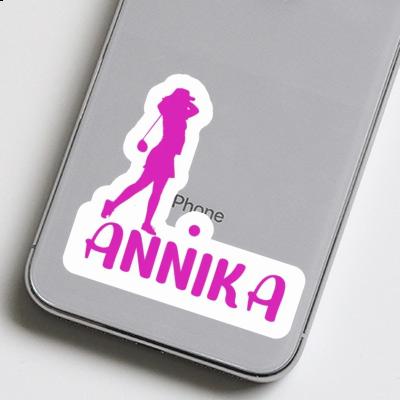 Sticker Annika Golfer Notebook Image