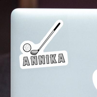 Sticker Annika Golfschläger Notebook Image