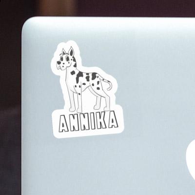 Annika Sticker Great Dane Notebook Image