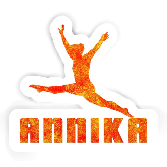 Annika Sticker Gymnast Notebook Image