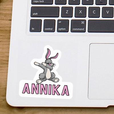 Dabbing Hare Sticker Annika Notebook Image