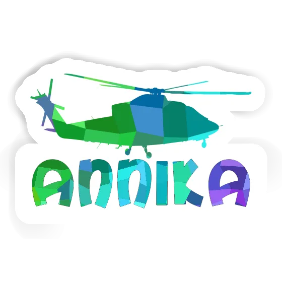 Sticker Annika Helicopter Image