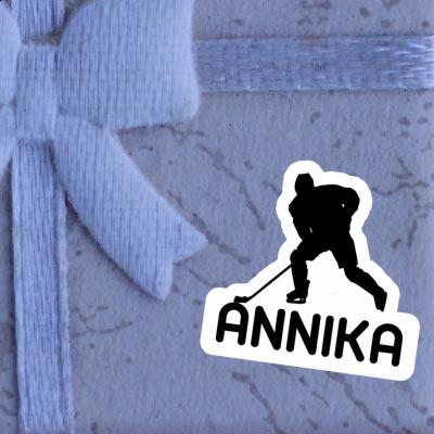 Sticker Eishockeyspieler Annika Laptop Image