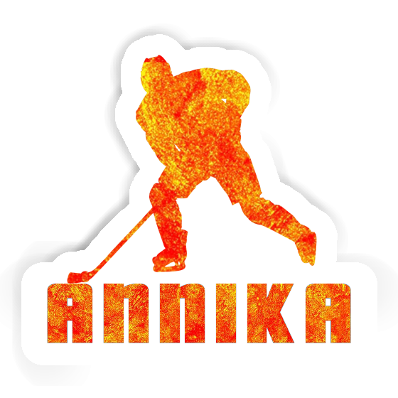 Sticker Hockey Player Annika Laptop Image