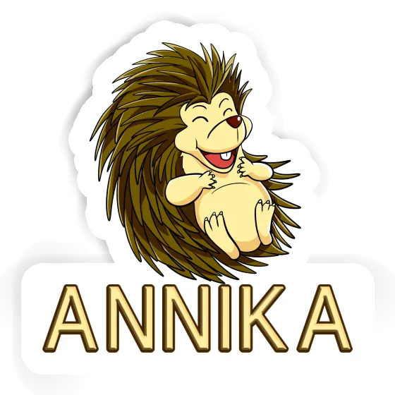 Hedgehog Sticker Annika Laptop Image