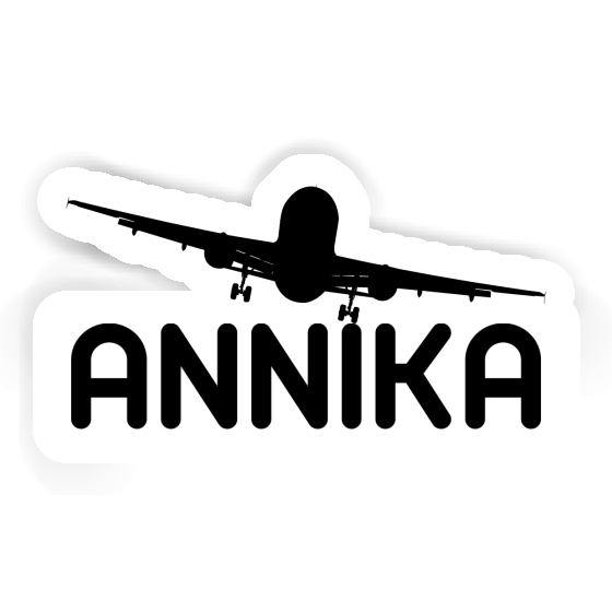 Airplane Sticker Annika Laptop Image