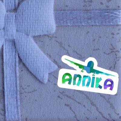 Sticker Airplane Annika Gift package Image