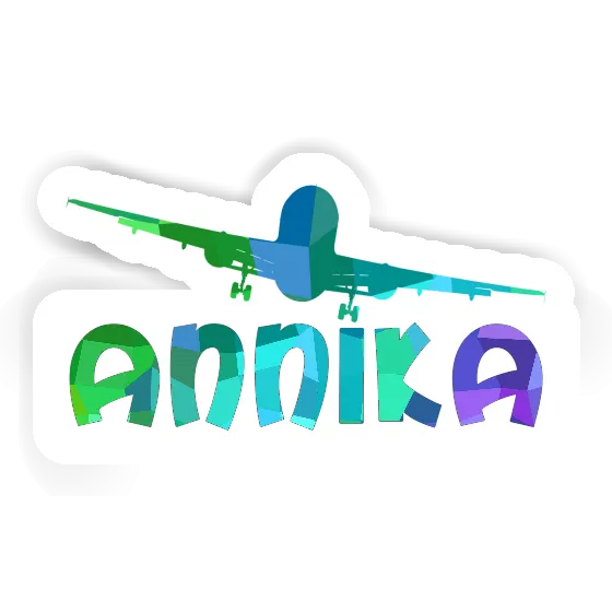 Sticker Airplane Annika Image