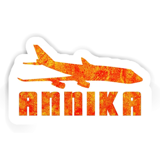 Aufkleber Annika Jumbo-Jet Laptop Image